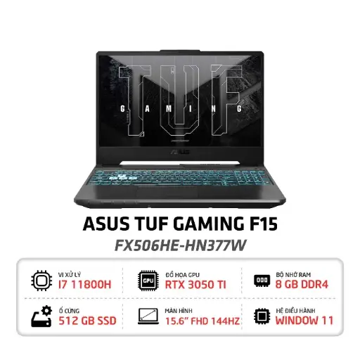 Laptop ASUS TUF Gaming F15 FX506HE HN377W